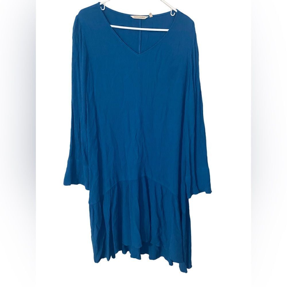 Soft Surroundings Teal Blue Long Sleeve Shirt